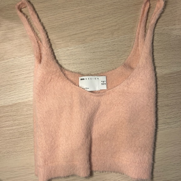BRAND NEW ASOS pink fluffy knitted cami - Picture 5 of 5